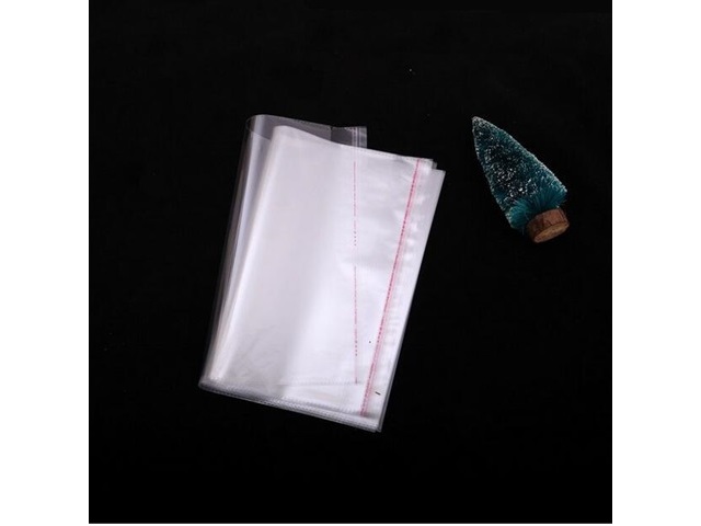 200 Clear Self-Adhesive Seal Plastic Bags 49x30cm - Click Image to Close